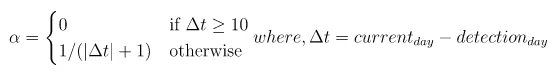 historical weights for detected anomalies